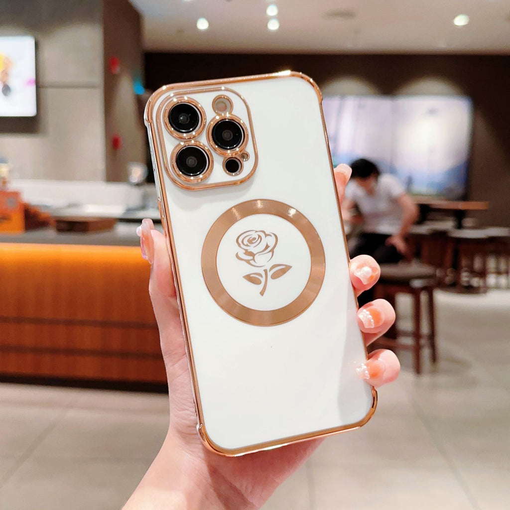 Rose Gold Plated Side Case for iPhone 15 Pro Max