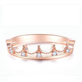 Princess Crown Couple Ring with Unique Design