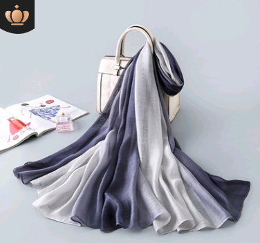 2020 New Gradient Silk Scarf for Sun Protection
