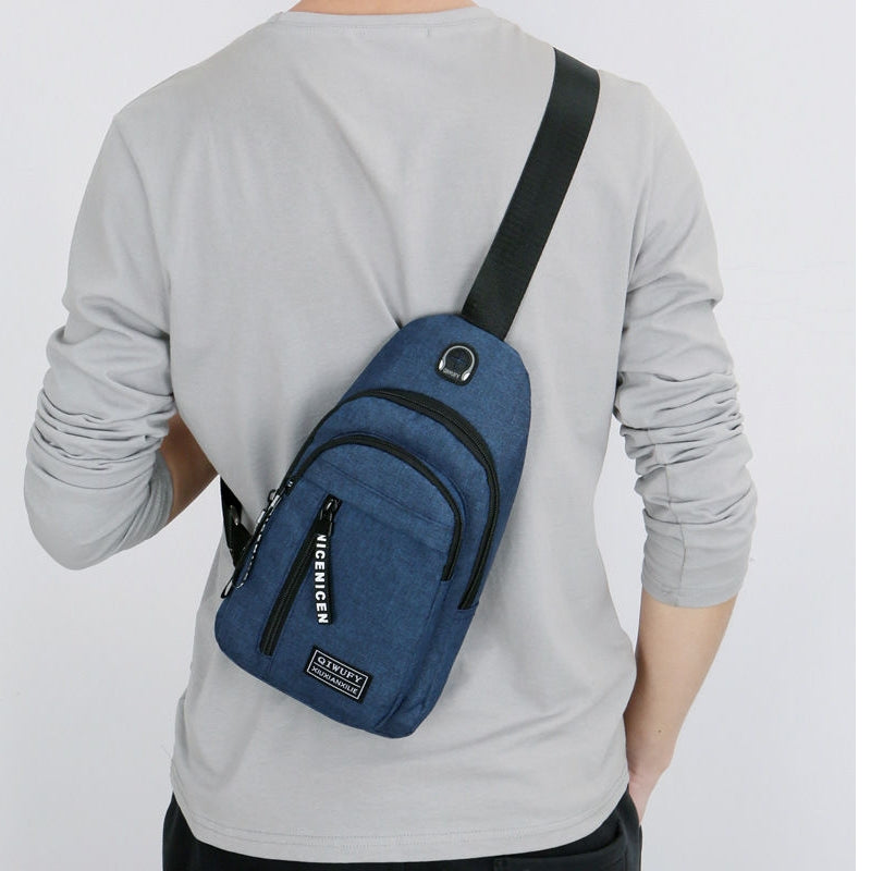 Nylon Oxford Canvas Crossbody Bag for Sports & Casual Use