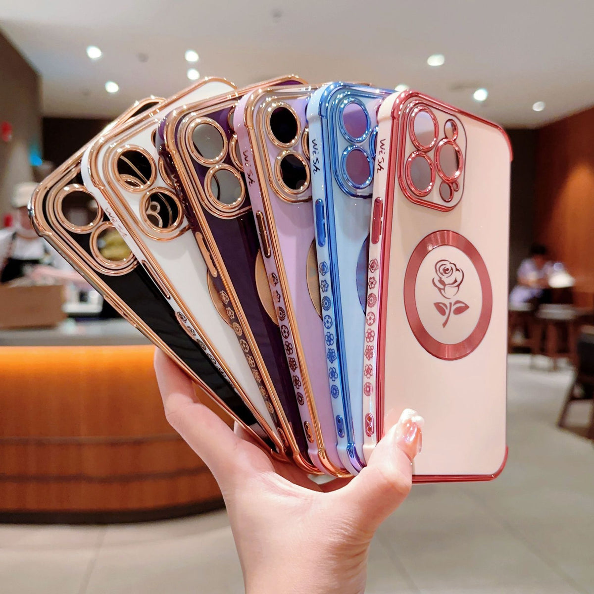 Rose Gold Plated Side Case for iPhone 15 Pro Max