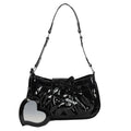 Cute Patent Leather Bow Shoulder Bag for Women
