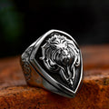 Stainless Steel Lion's Head Titanium Ring Jewelry