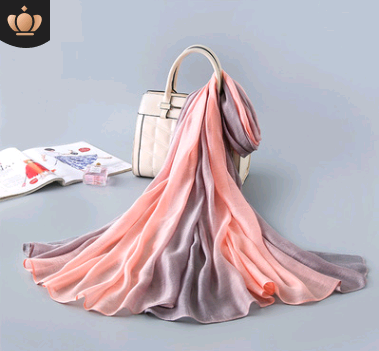 2020 New Gradient Silk Scarf for Sun Protection