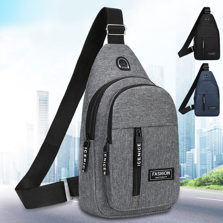 Nylon Oxford Canvas Crossbody Bag for Sports & Casual Use