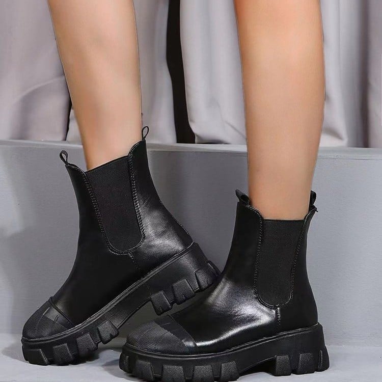 Trendy Thick Heel Fashion Martin Boots